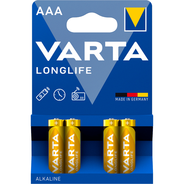 Алкални батерии ААА Varta Longlife AAA - 4 броя