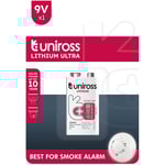Литиева батерия CR 9V Uniross Ultra Lithium 9V 800 mAh