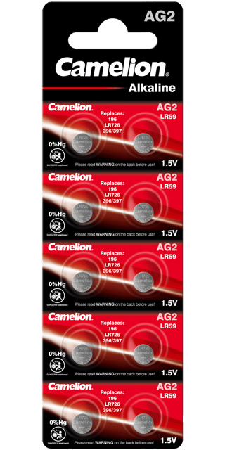 Алкални батерии AG2 Camelion - LR726 - 396 - 196