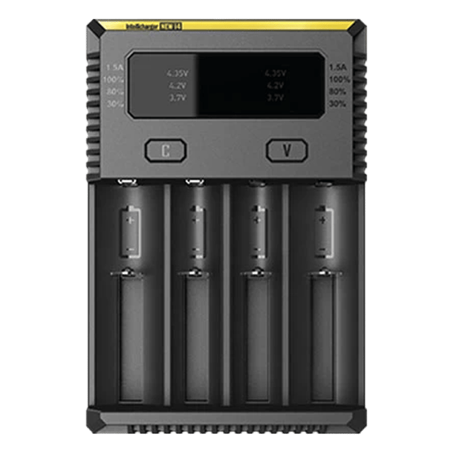 Универсално зарядно за 4 акумулаторни батерии Ni-Mh - Li-Ion 18650 Nitecore NEW i4