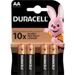 Duracell Basic MN1500 AA Alkaline Batteries - 4 pieces