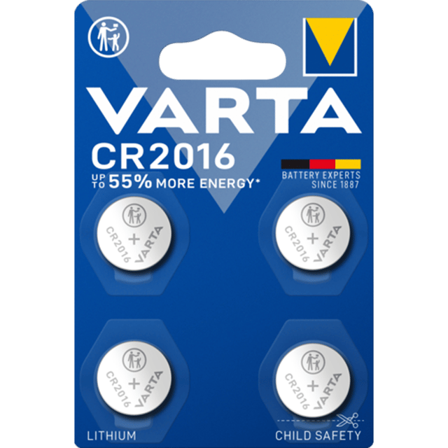 Литиеви батерии CR2016 Varta CR2016 - 3V - 4 броя