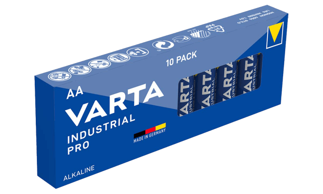 Алкални батерии АА Varta Industrial Pro AA - 10 броя
