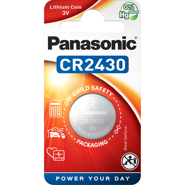 Литиева батерия CR2430 Panasonic CR2430 - 3V