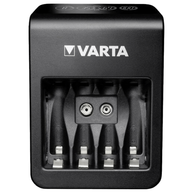 Зарядно за акумулаторни батерии VARTA Plug Charger+ с 4 батерии AA 2100 mAh и слот за 9V батерия